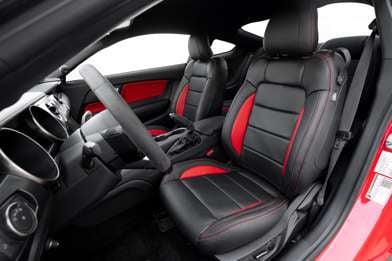 2015-2023 Ford Mustang Black/Bright Red Leather upholstery kit