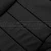 Black l;eather texture close-up - Backrest upholstery