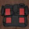 2006-2010 Dodge Charger R/T Performance Buckets leather seat kit - Black/Red - Rear seats with bolsters and armrest