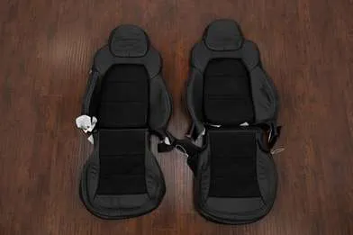 2012-2013 C6 Corvette Leather Kit | Black/Black Suede