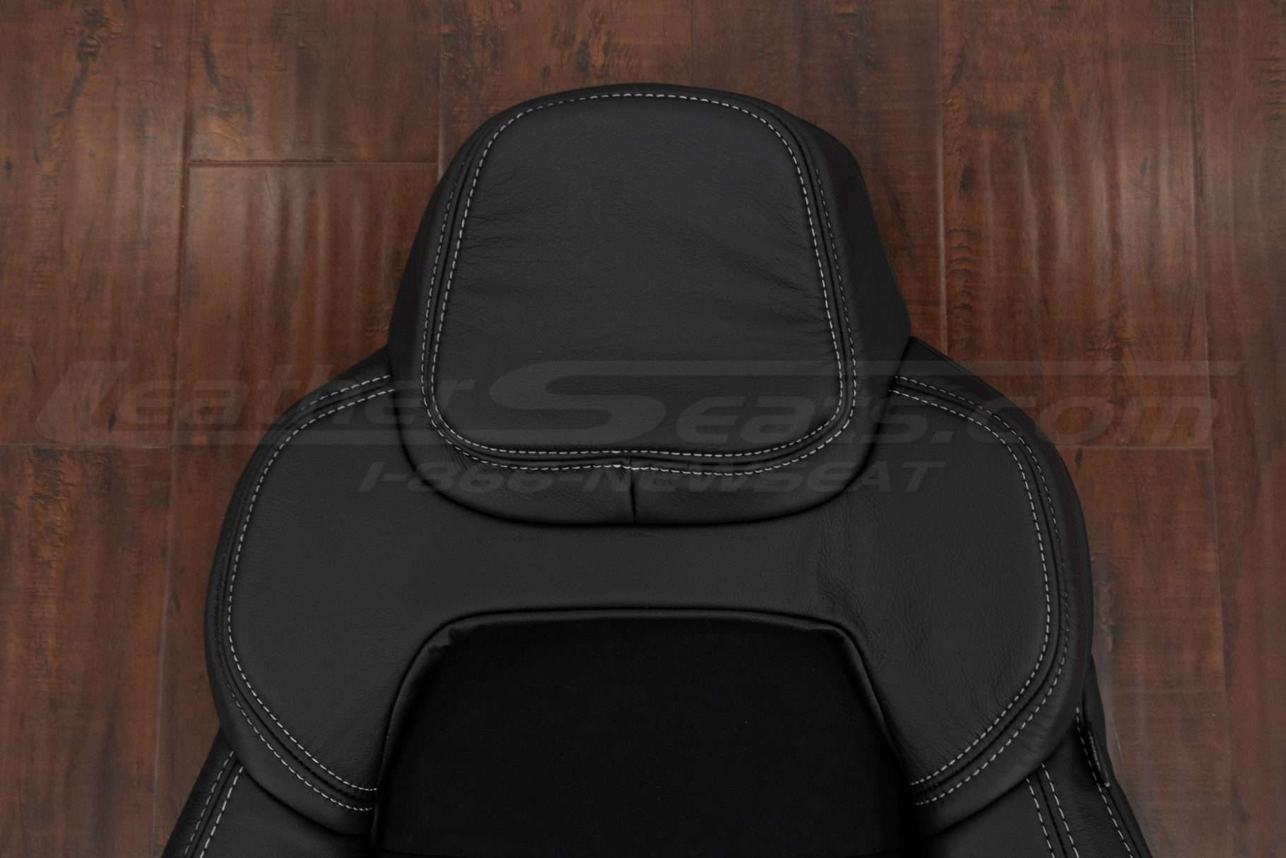 Upper section of leather backrest upholstery with ecstasy leather upgrade