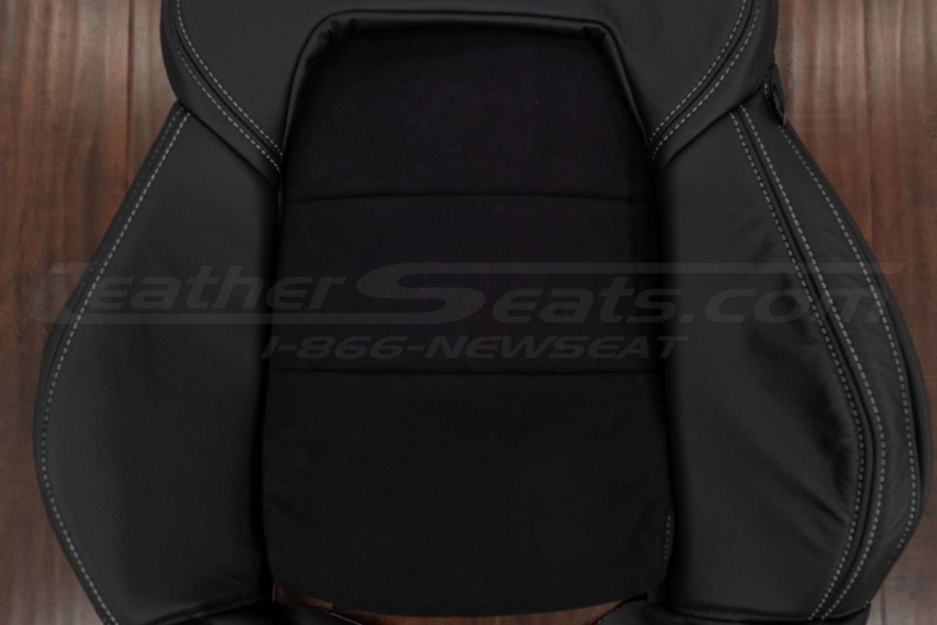 Black Suede insert section of backrest