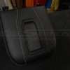 Side view of install leather console lid ocver
