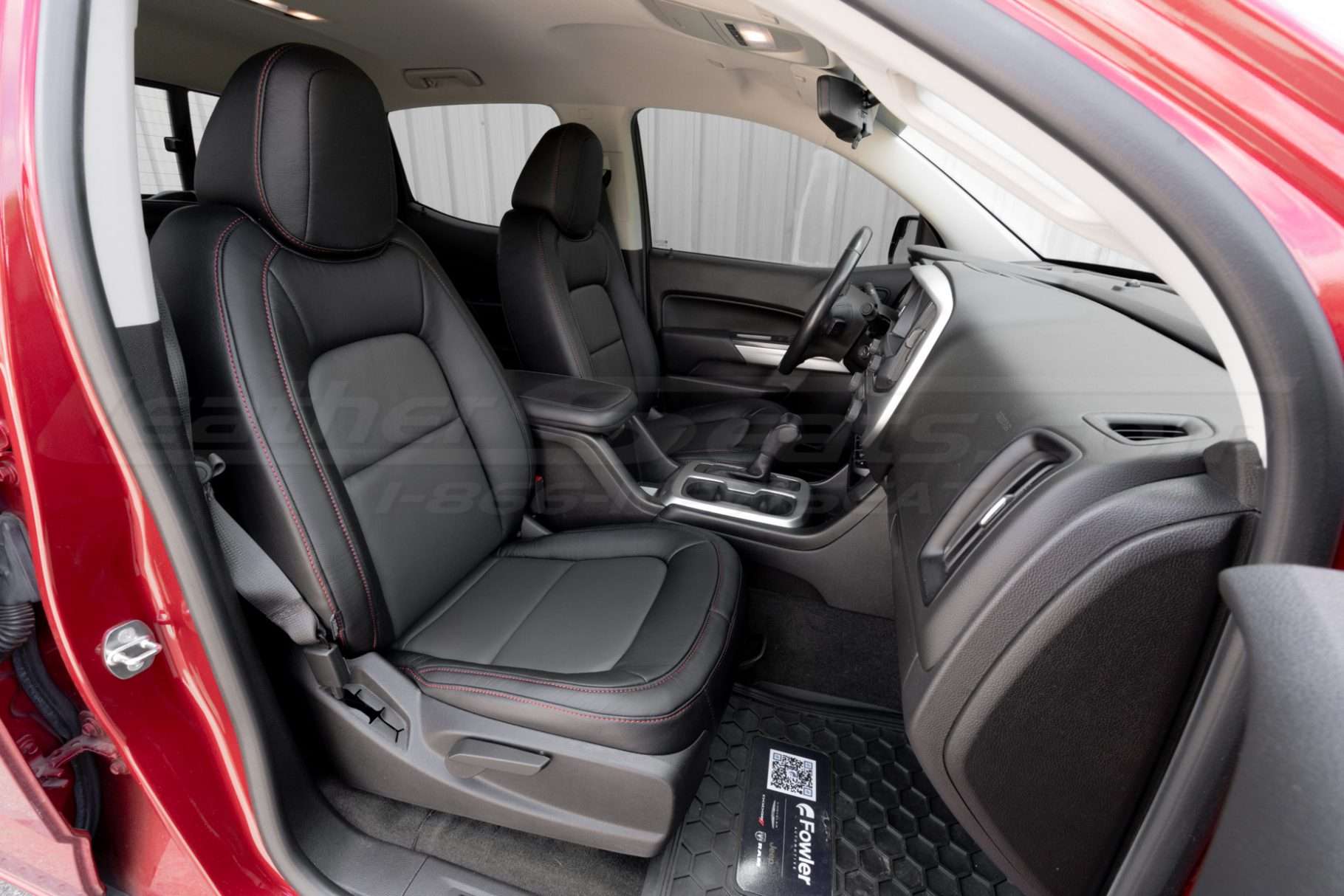 Alternative view of front passenger seat installed