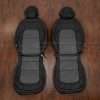2015-2018 Chevrolet Coorado custom leather uphosltery kit - Black/Graphite - Front seat uphosltery