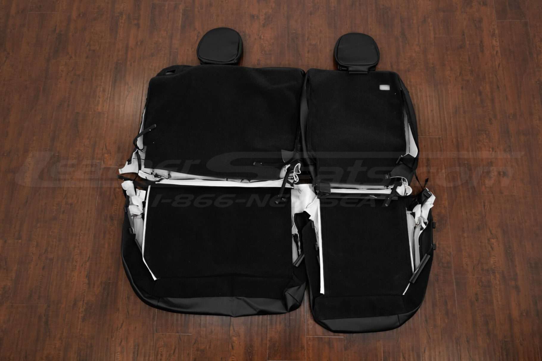 Rear seat uphosltery flipped