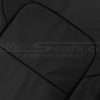 Black insert leather texture close-up