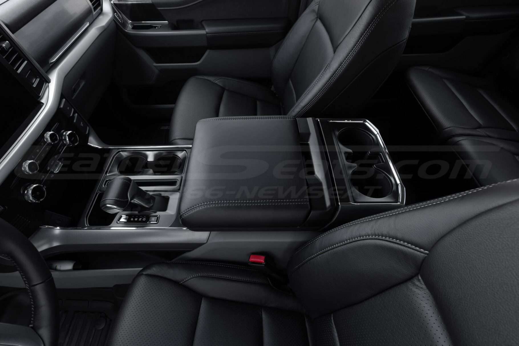 Custom work surface console lid cover for ford trucks