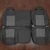 Dodge Ram Quad Cab Leather Seat Kit - Graphite & Ligt Grey Inserts - Rear seat upholstery