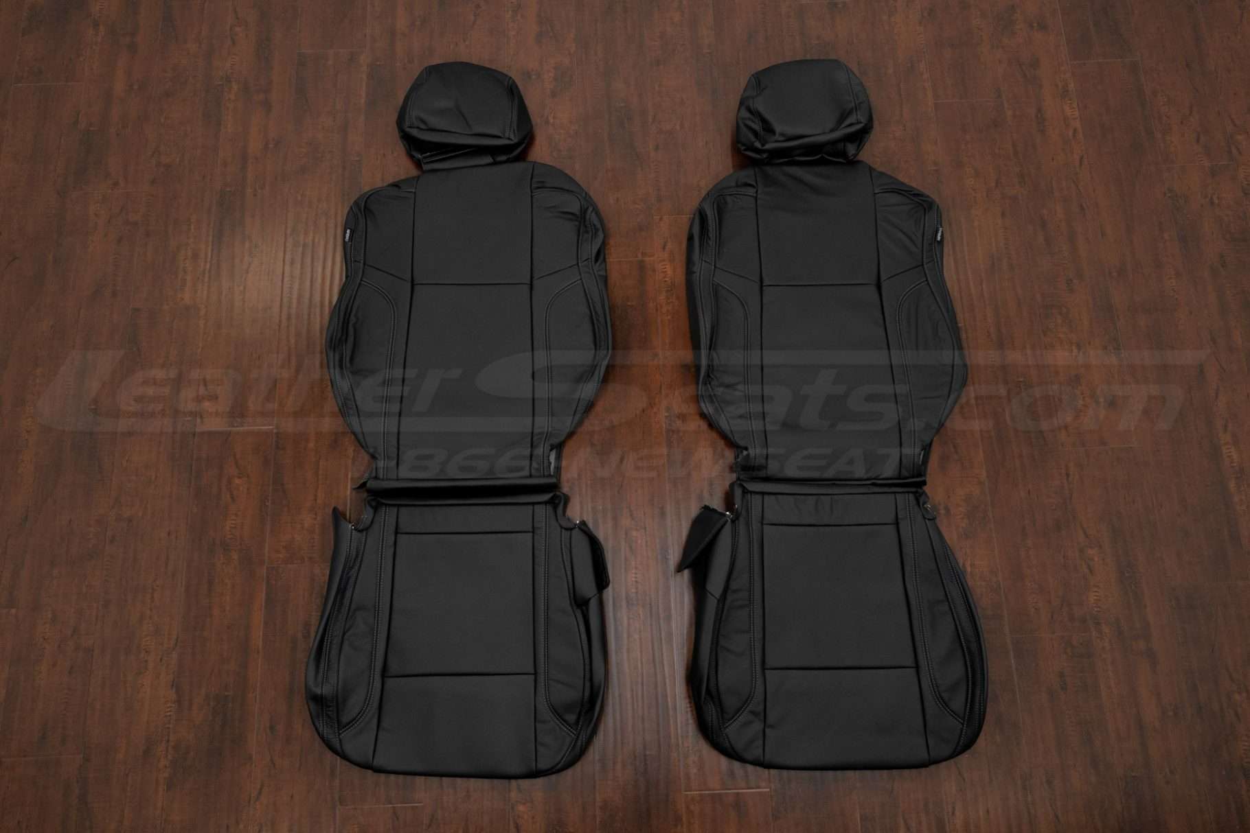 2015-2023 Dodge Charger leather seat upholstery kit - Black - front seat upholstery
