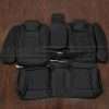2015-2023 Dodge Charger leather seat upholstery kit - Black - Rear seat upholstery with armrest & bolsters
