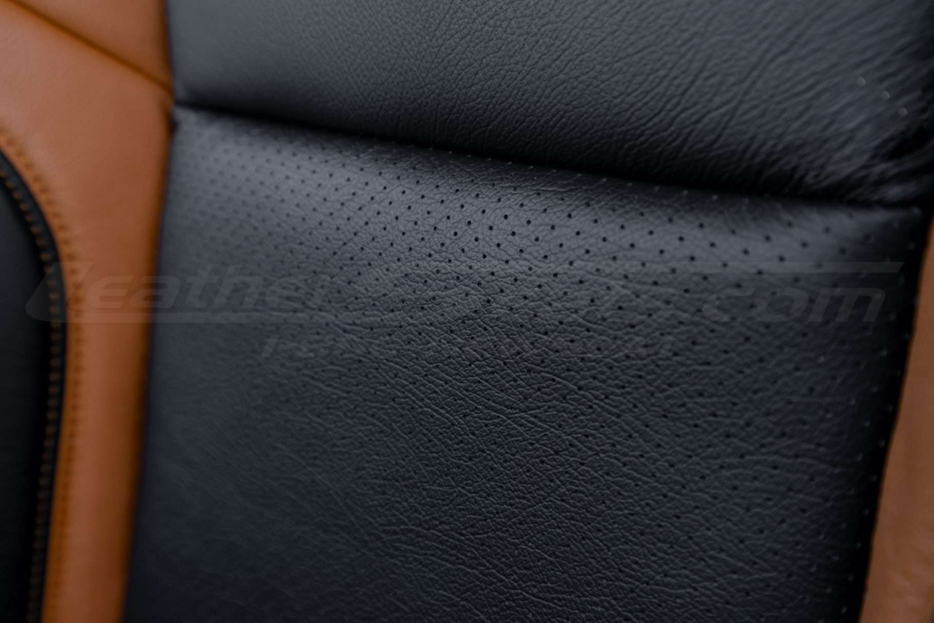 Perforated Insert section of leather backrest
