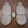 2007-2008 Acura TL Leather seat upholstery kit - Oyster/ OEM Taupe - Front seat upholstery with console cover