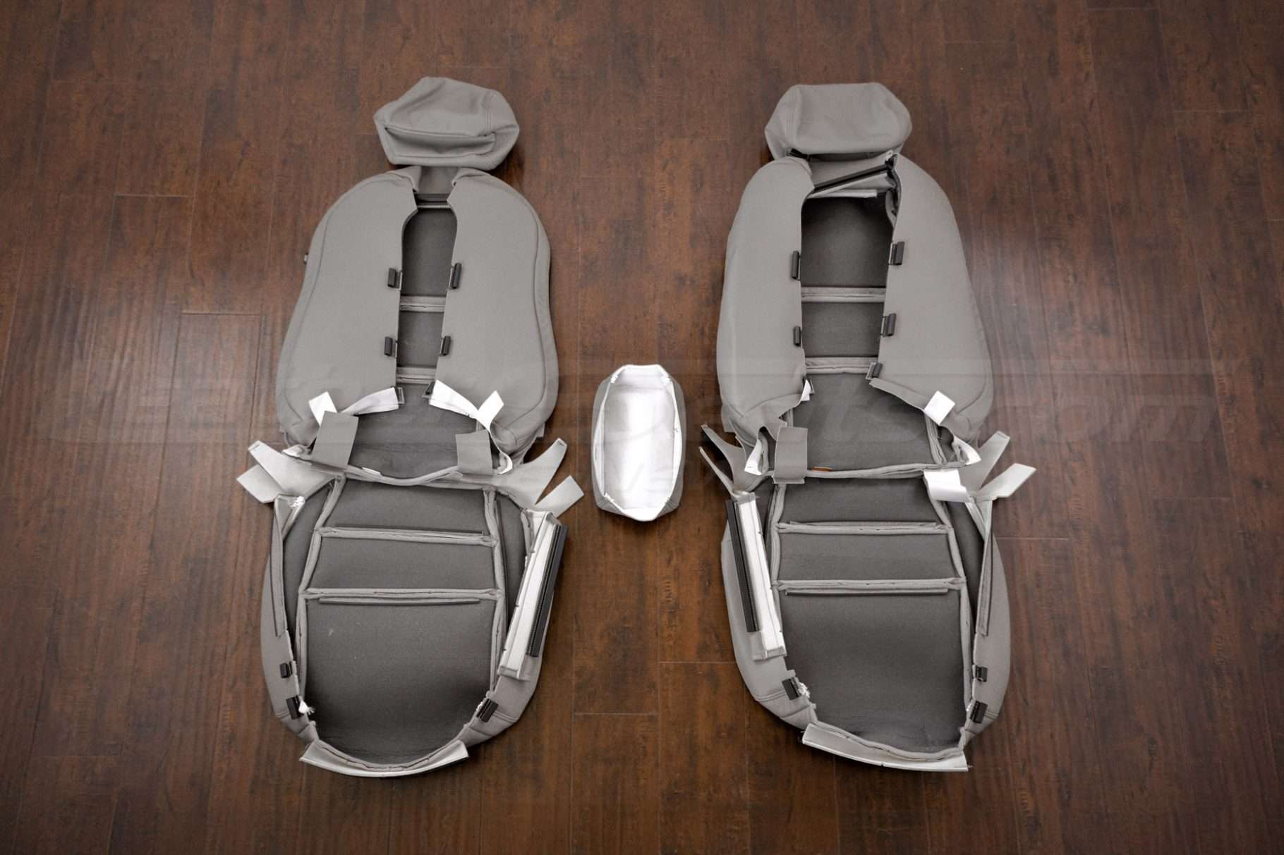 Front seat upholstery and console lid cover flipped