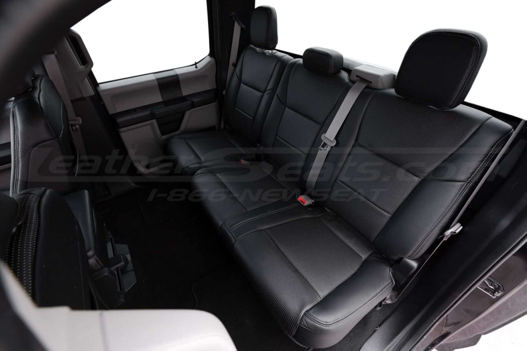 2017-2022 Ford F250 Crew Cab XLT with installed leather seats - Rear seats drive side