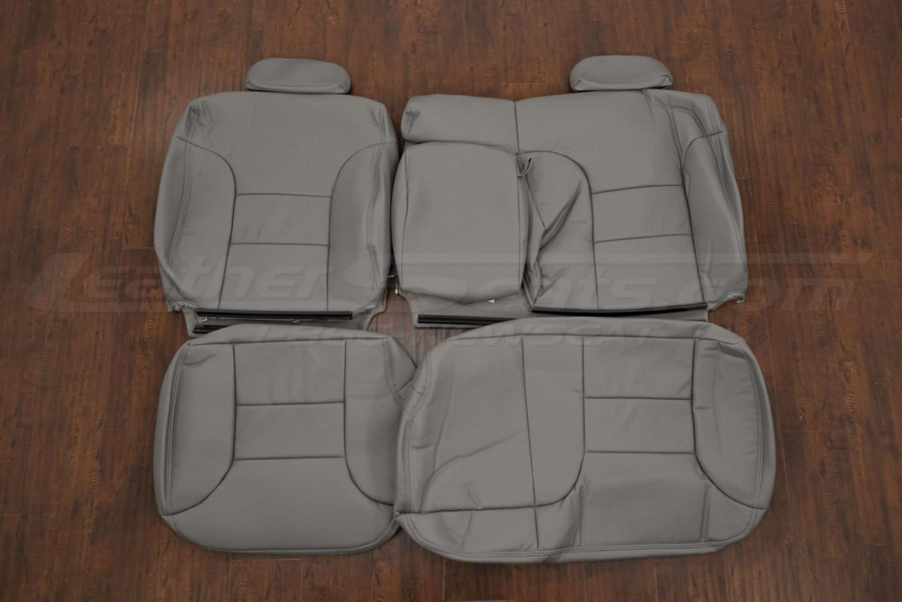 1997-1999 GMC Yukon rear seat leather upholstery kit - Smoke