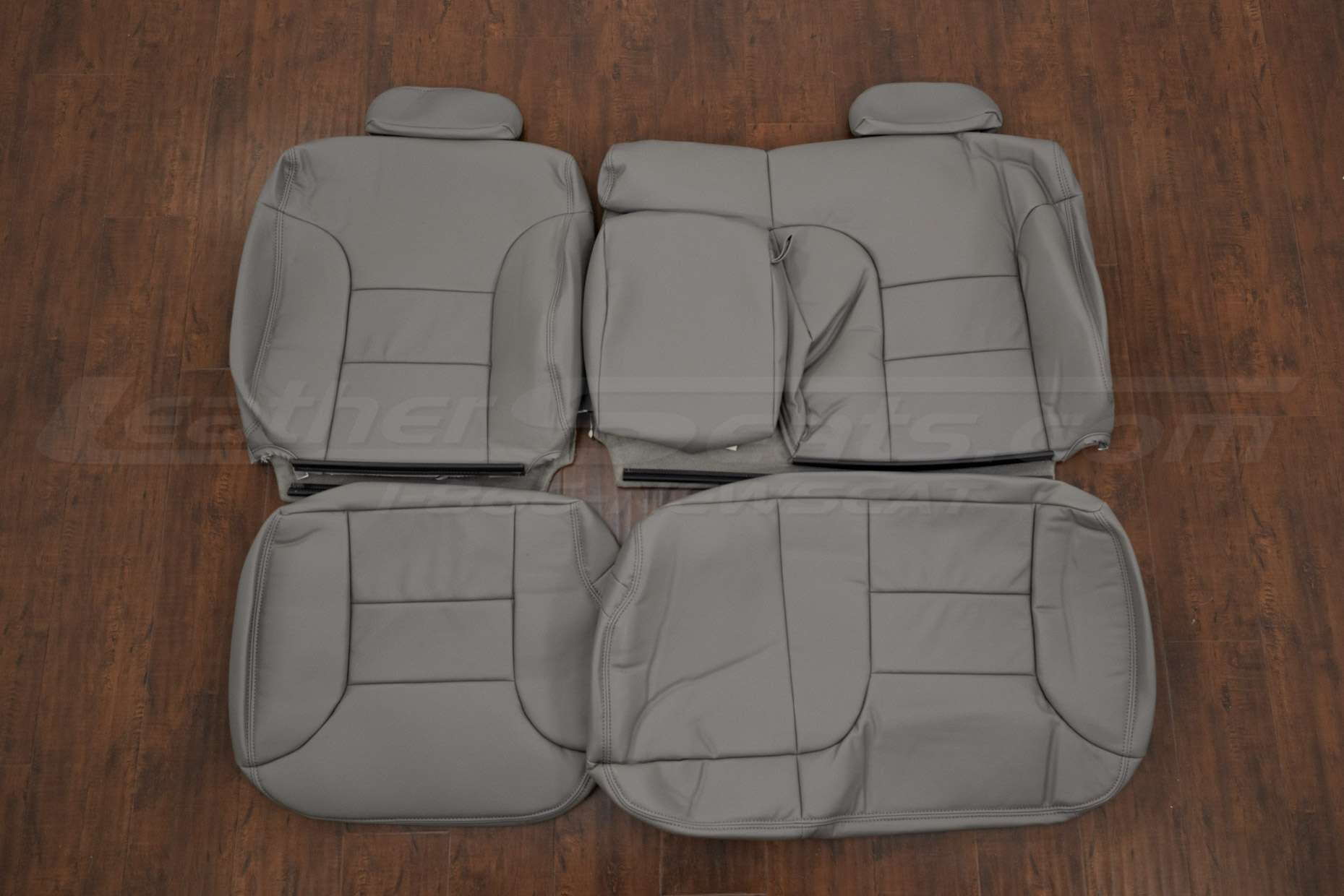 1997-1999 GMC Yukon rear seat leather upholstery kit - Smoke