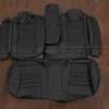 2012-2014 Dodge Charger Sedan Black leather seat interior kit - Rear seat upholstery with armrest and bolsters