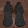 2011-2016 Chrysler Town & Country minivan leather seat upholstery kit - Black - Front seat upholstery