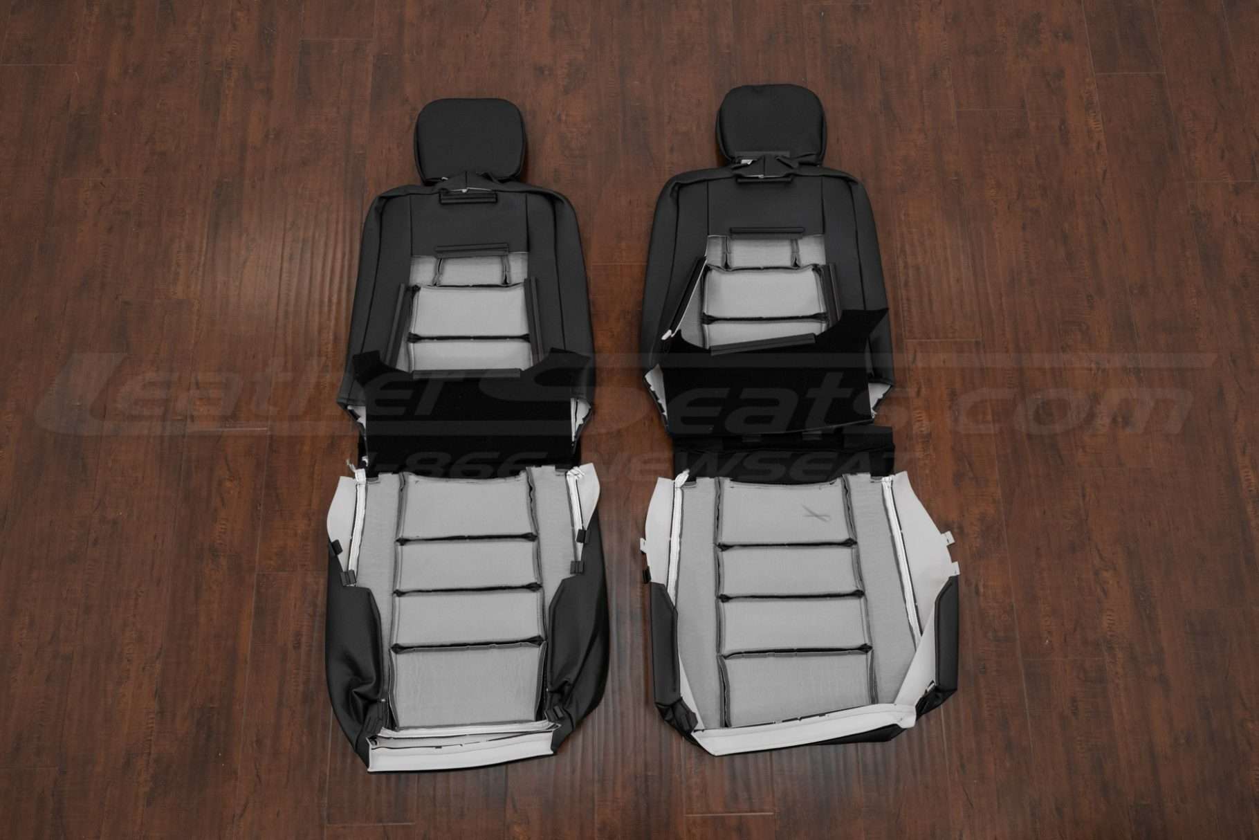 Back view of middle row upholstery for minivan upholstery kit