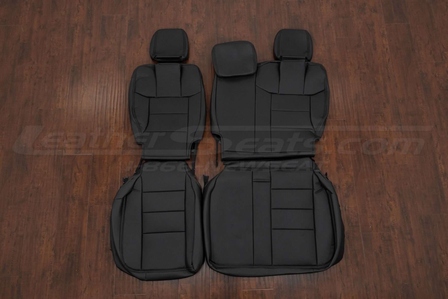 2011-2016 Chrysler Town & Country Minivan leather seat kit - Black - Rear seat upholstery