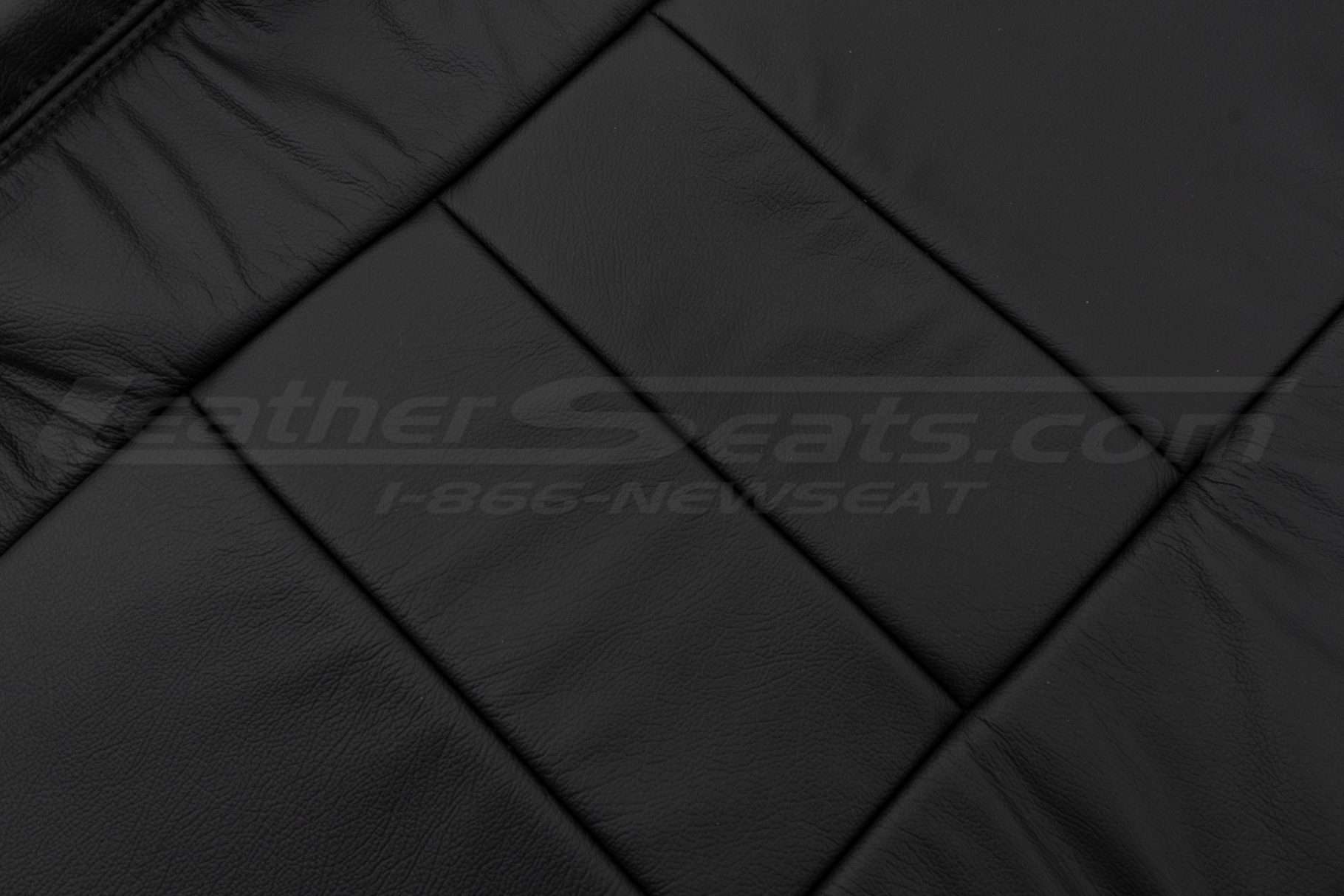 leather backrest close-up and leather texture