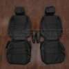 1998-2004 Toyota Landcruiser Leather Seat Interior Kit - Black - Front seat upholstery with armrests