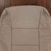 Upper section of front backrest upholstery