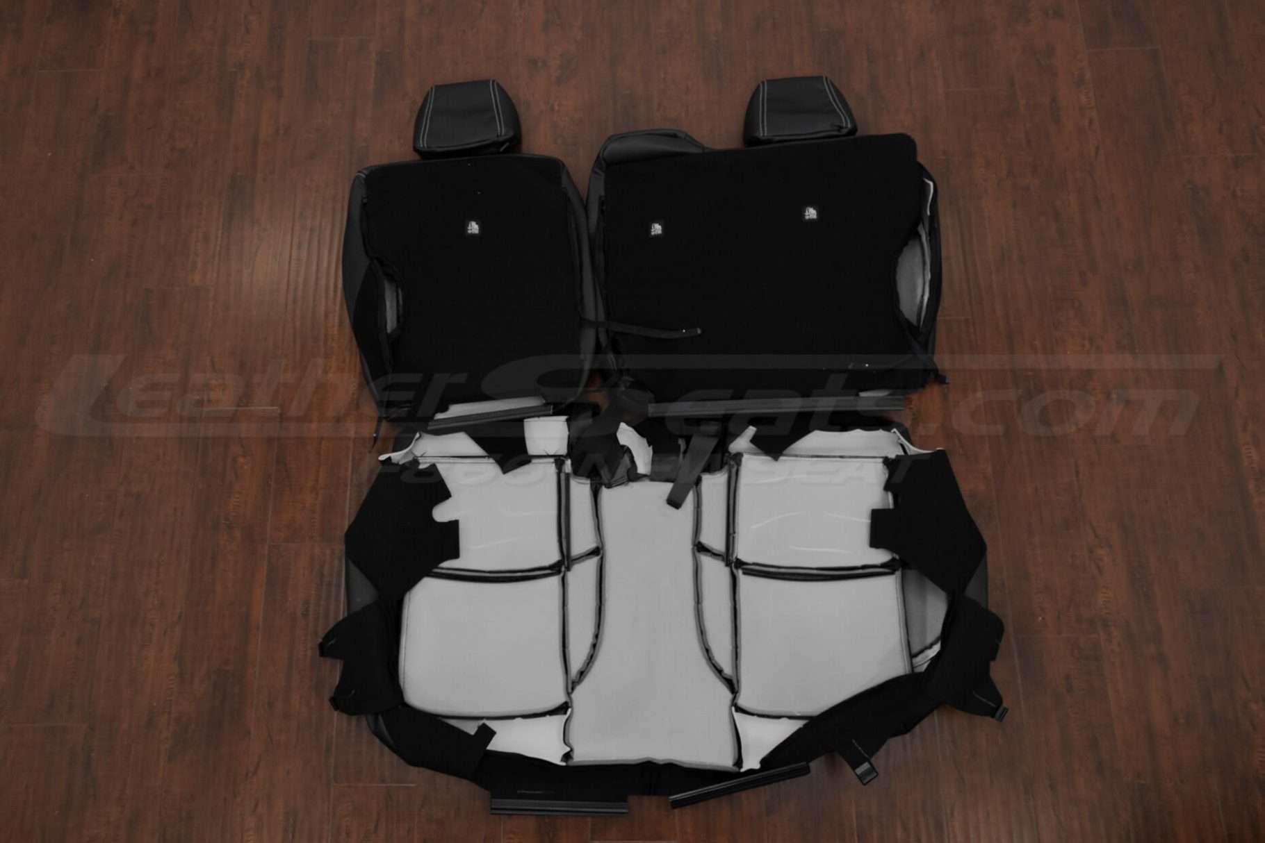 Rear seat upholstery flipped