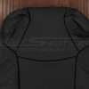 Upper section of leather backrest with perforated body
