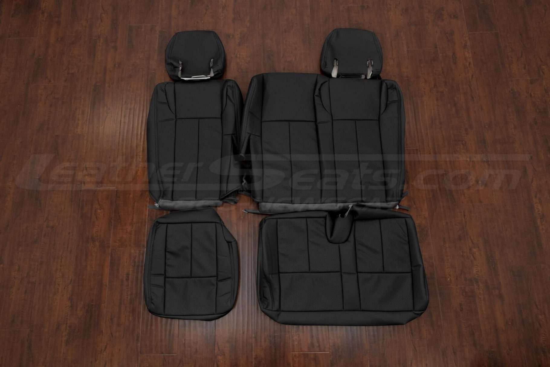 2012-2016 Ford Expedition SUV leather seat upholstery kit - Black - Rear seat upholstery