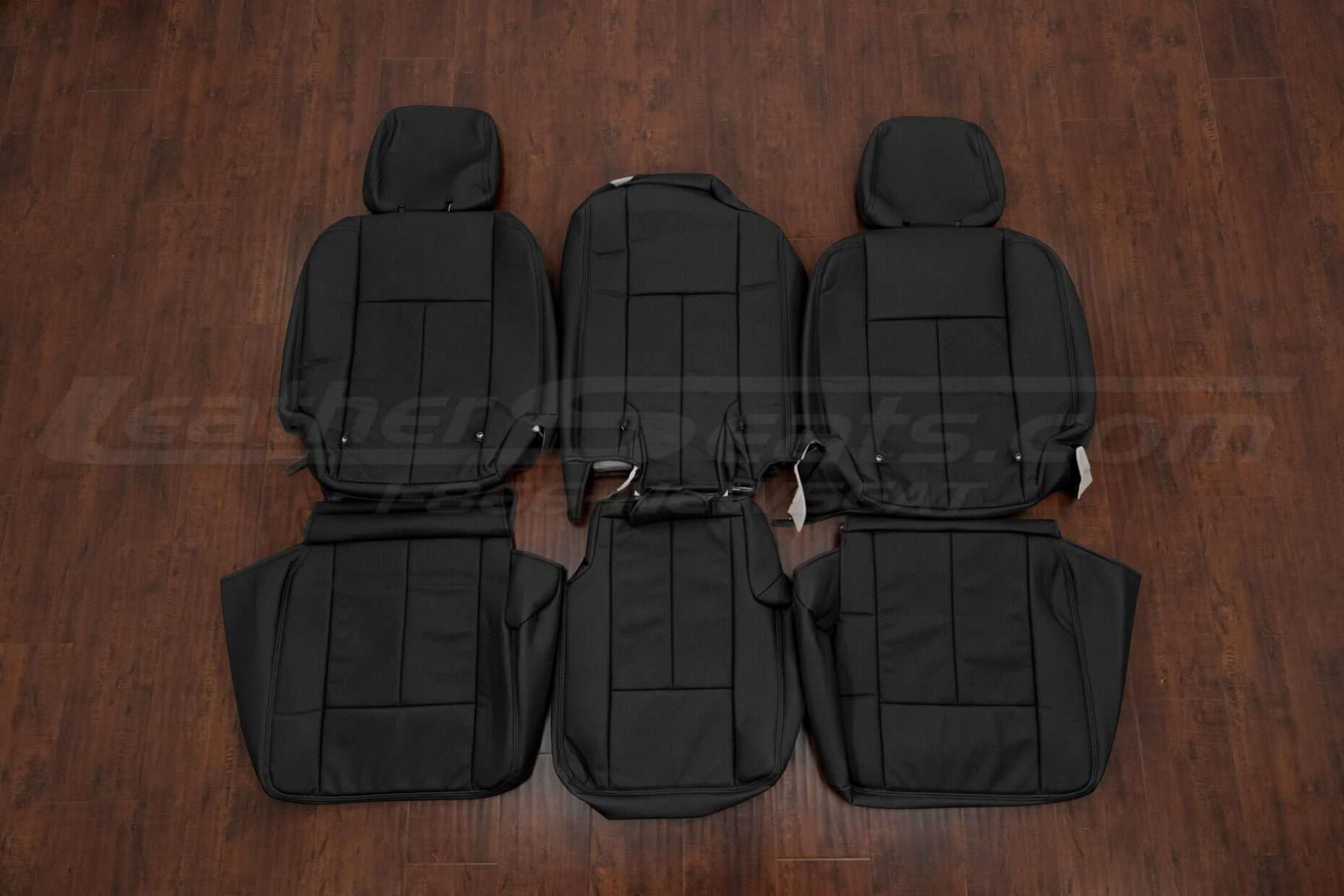 2012-2016 Ford Expedition aftermarket leather seat kit - Black - Middle row 40/20/40