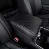Passenger side close-up of Dove Grey stitching for Toyota Tacoma console