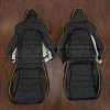 2006-2007 Honda S2000 Leather Seat Upholstery Kit -Black - Velocity Yellow Piping - Front seat upholstery