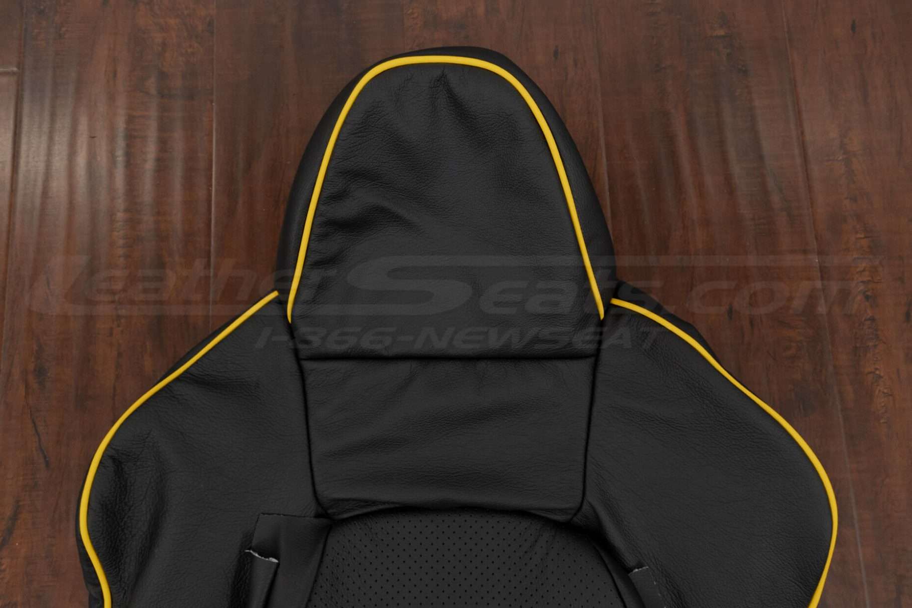 Headrest section of backrest upholstery