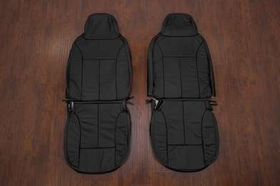 2004-2012 Chevrolet Silverado leather upholstery kit - Black/Ebony - Featured Image
