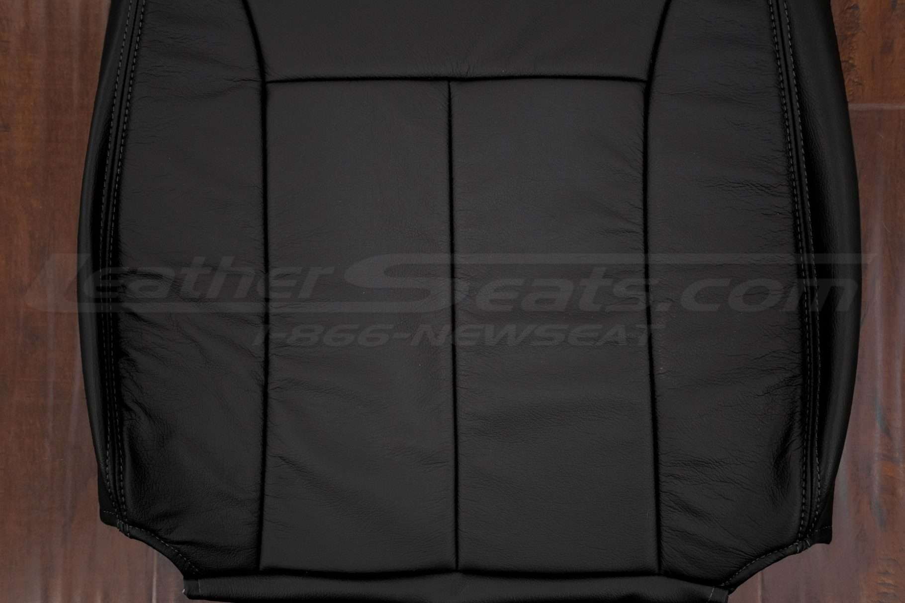 Insert section of backrest leather upholstery