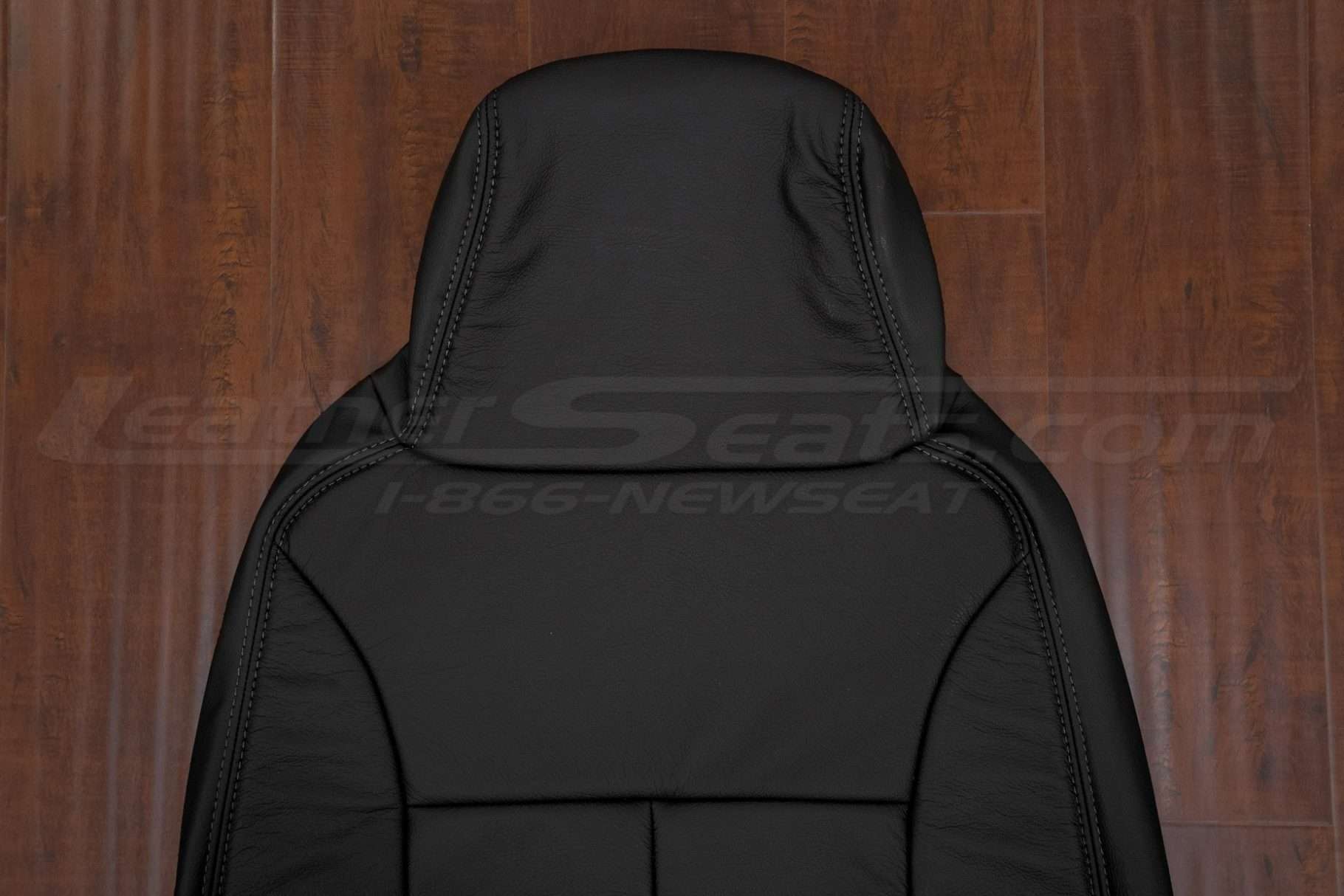 Black/Ebony headrest section of Chevrolet Colorado bucket upholstery