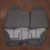 Rear sat upholstery flipped