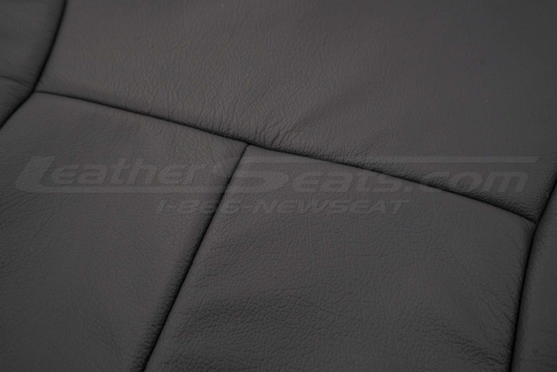 Graphite leather texture close-up