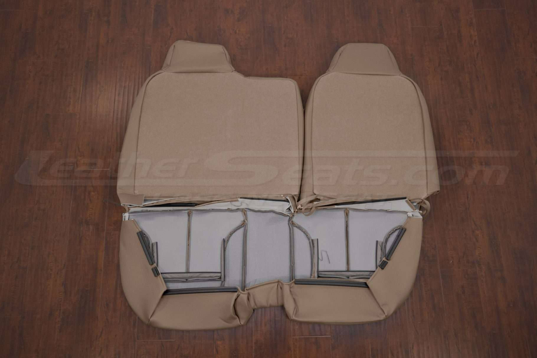 Chevy Colorado Sandstone rear seat upholstery flipped