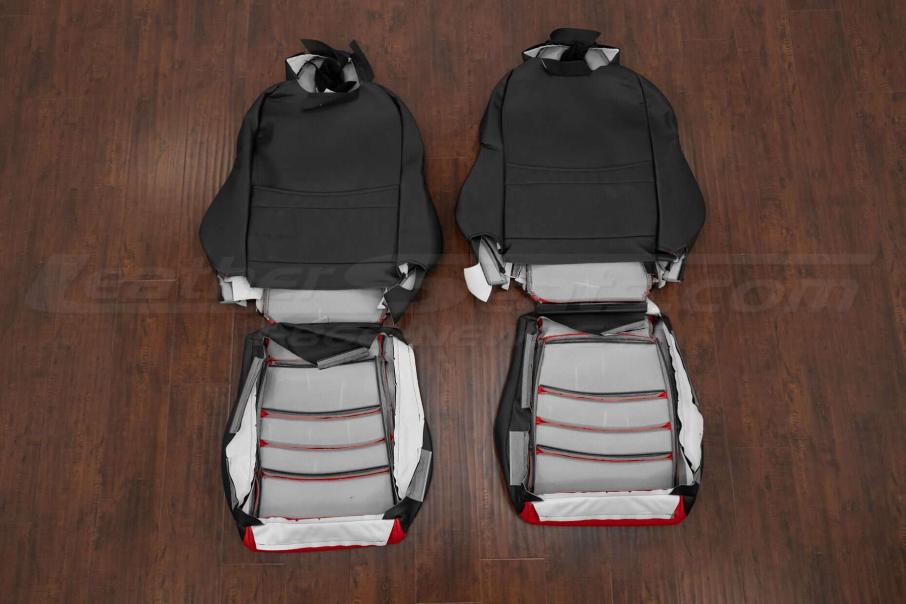2000-2005 Honda S2000 Leather Seat Upholstery Kit | Black/Bright