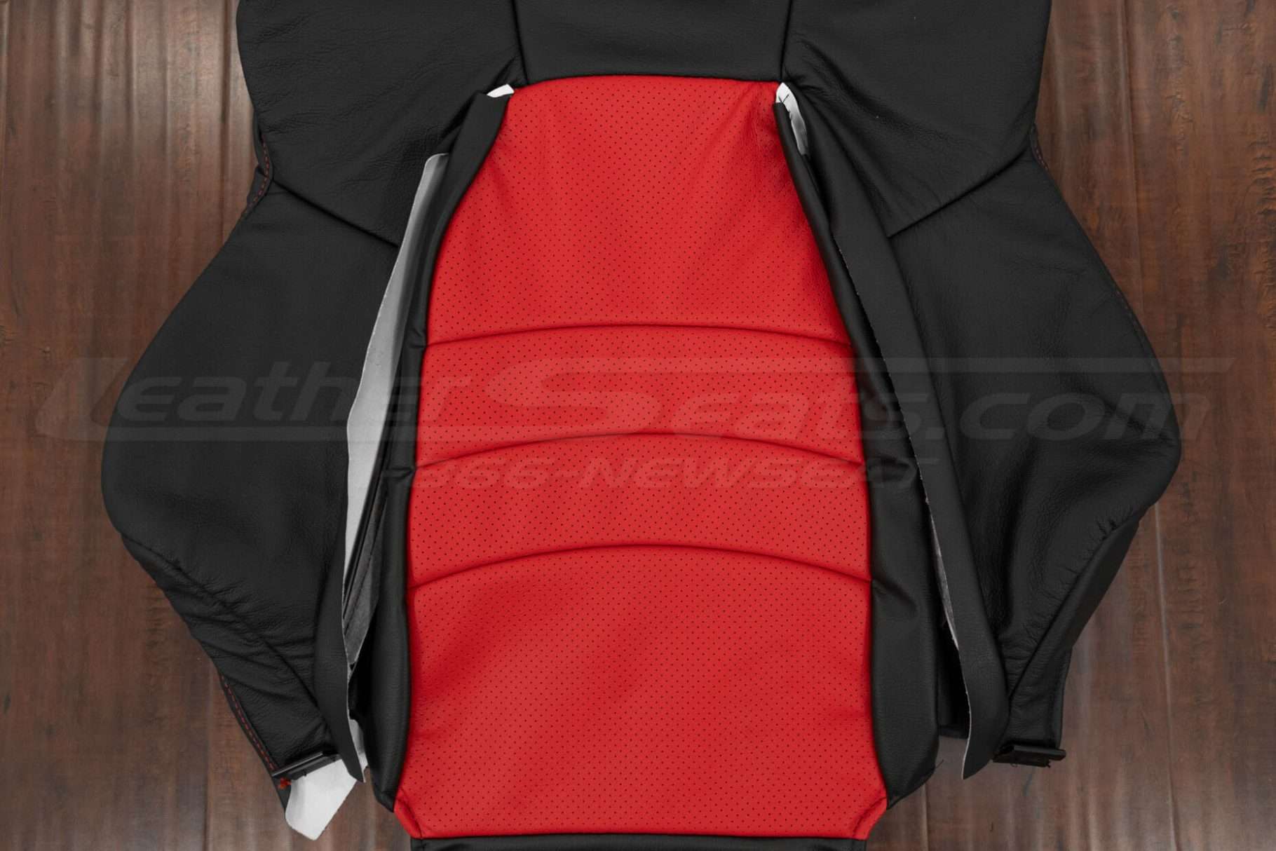 Bright Red perforated combo section of S2000 backrest upholstery