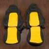 2012-0013 Chevrolet C6 Corvette custom leather seat upholstery kit - Black/Velocity Yellow -