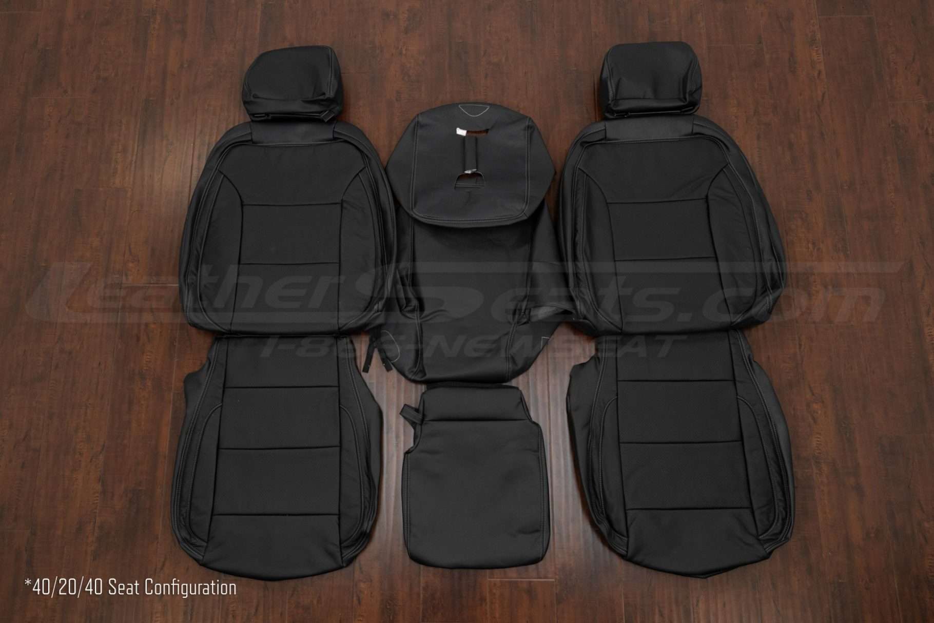 2024 Chevrolet Silverado Leather Seat Kit - Black -Front seat 40/20/40 upholstery