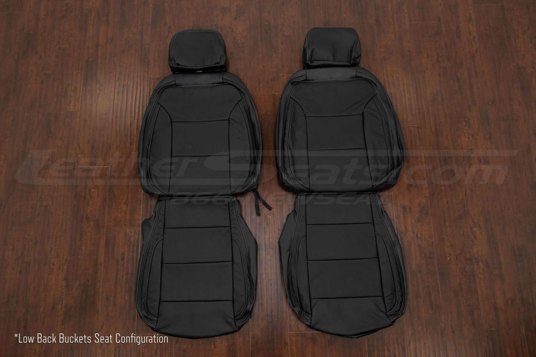 2024 Chevrolet Silverado leather seat upholstery kit - Black - Low Backk Bucket front seat upholstery