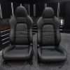 2006-2008 Honda S2000 Roadster Aftermarket installed black leather seats with perforated body
