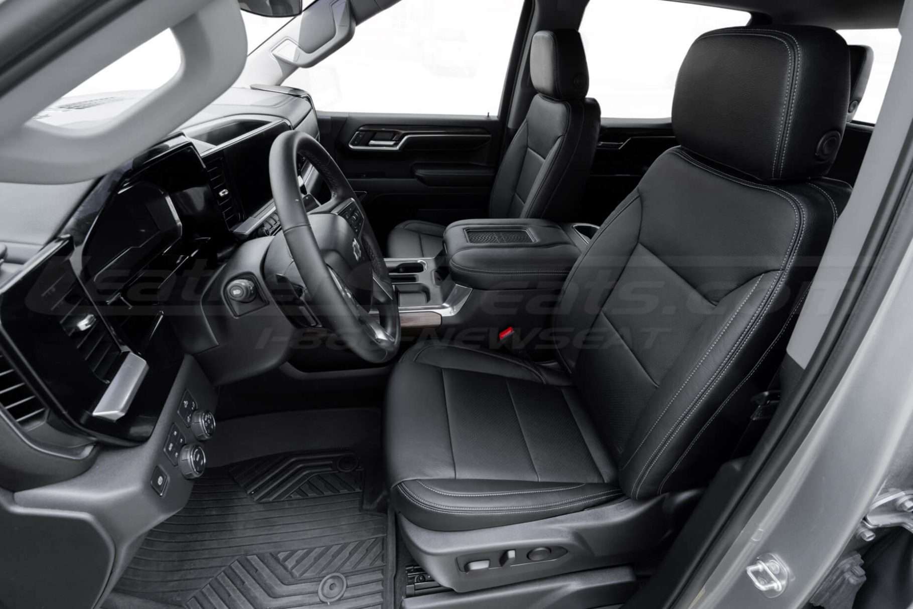 Alternative view of installed leather seats for 2024 Chevrolet Silverado