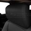 Dark Graphite installed leather headrest for Ford Expedition