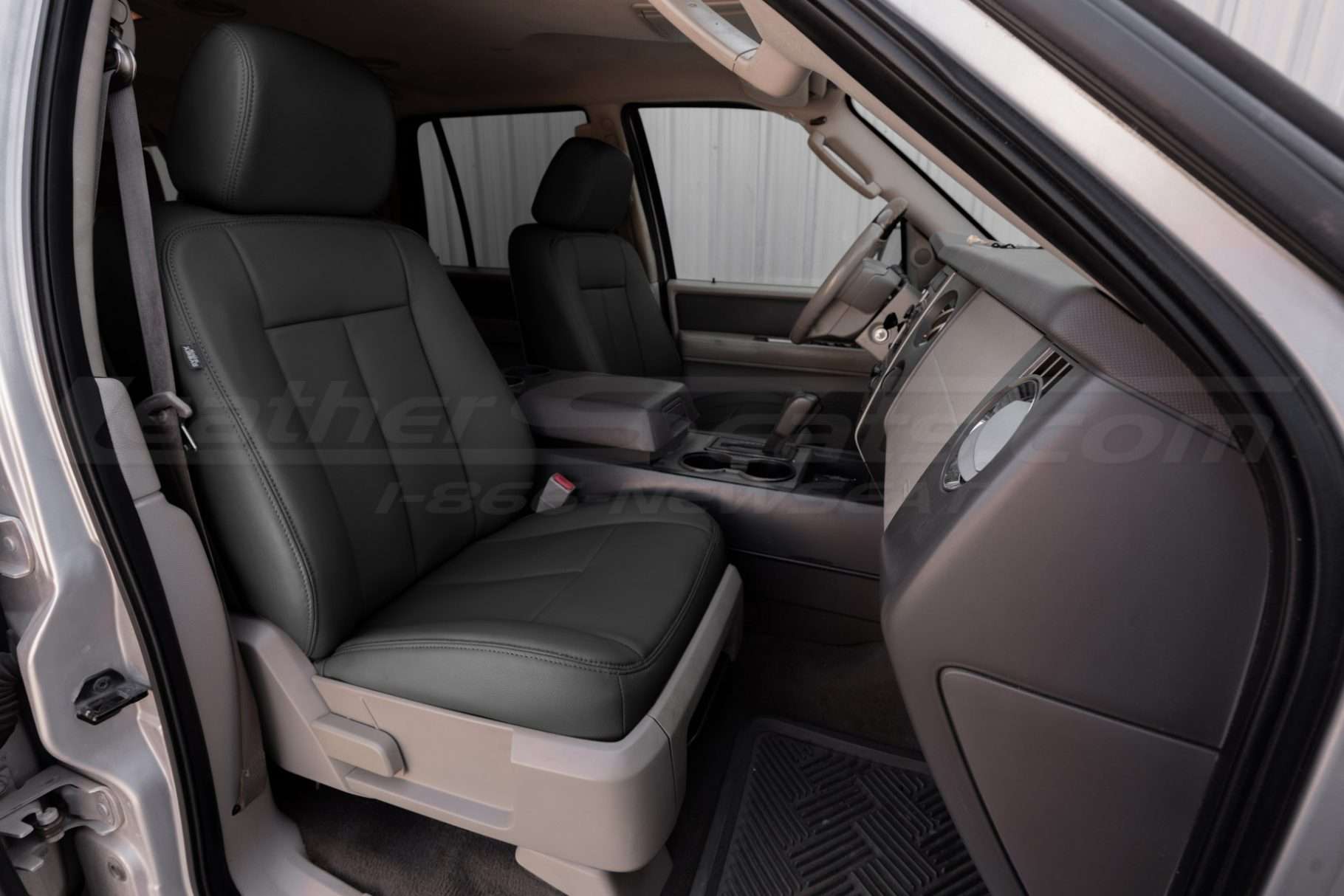 OEM Charcoal/Dark Graphite leather seat replacement for 2007/2008 Ford Expedition